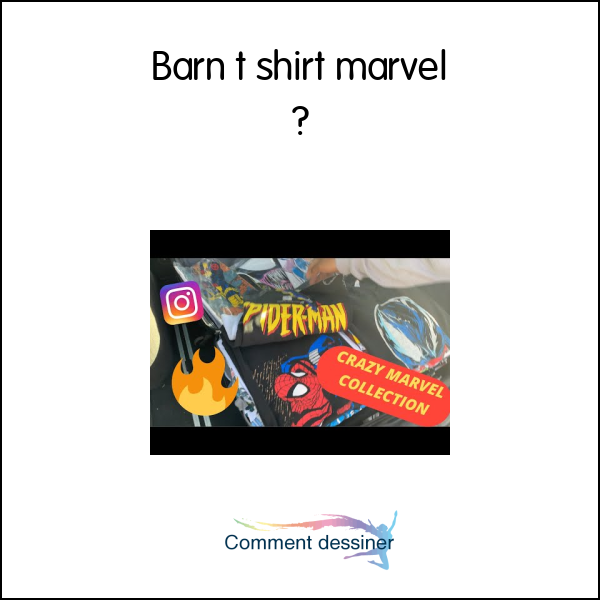 Barn t shirt marvel